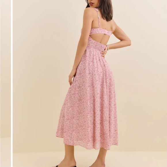 NWT REFORMATION Lela Dress, Rosin, size 6 - Picture 4 of 4